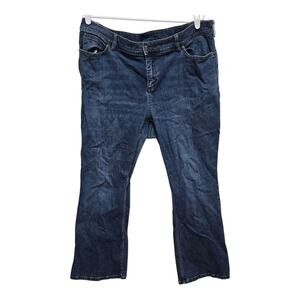 Duluth Trading Women’s 20W Bootcut Jeans Blue Stretch Denim Mid Rise